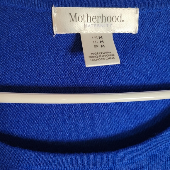 Motherhood maternity medium blue ombre sweater long sleeve - Picture 2 of 3